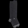 Homme Doré Doré Chaussettes Hautes^Mi-bas homme en laine polaire - Gris anthracite & Gris oxford