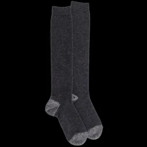 Homme Doré Doré Chaussettes Hautes^Mi-bas homme en laine polaire - Gris anthracite & Gris oxford