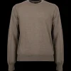 Doré Doré Pullover^Pull à col rond en pure laine - Marron Caille