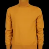 Doré Doré Pullover^Pull à col roulé en pure laine - Jaune Moutarde