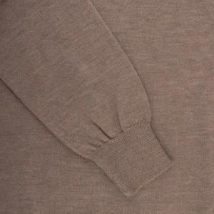 Doré Doré Pullover^Pull à col roulé en pure laine - Marron Caille