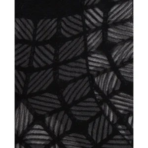 Femme Doré Doré Socquettes^Socquette en fil d'Ecosse pour femmes, de couleur unie, avec un travail de transparence -