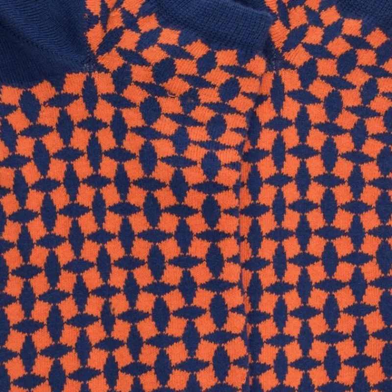 socquettes_en_coton_gypti_1-2.webp Homme Doré Doré Socquettes^Socquettes en coton égyptien pour hommes avec motifs géométriques - Bleu Voilier