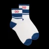Homme Doré Doré Socquettes^Socquettes en coton éponge uni pour hommes, avec rayures et logo contrasté -