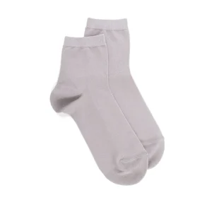 Enfant Doré Doré Chaussettes | Socquettes^Socquettes enfant Light en fil d'Ecosse et polyamide - Gris clair