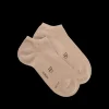 Homme Doré Doré Socquettes^Socquettes homme en coton égyptien - Beige