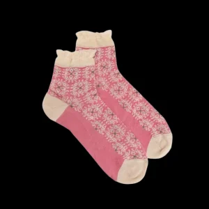 Femme Doré Doré Socquettes^Socquettes pour femmes en viscose motif Liberty -