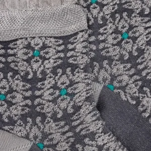 Femme Doré Doré Socquettes^Socquettes pour femmes en viscose motif Liberty - Gris Brouillard