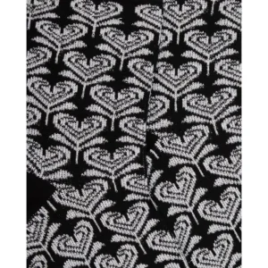 Femme Doré Doré Socquettes^Socquettes pour femmes en fil d'Ecosse avec motifs de fleurs en forme de cœur avec effet scintillant. -