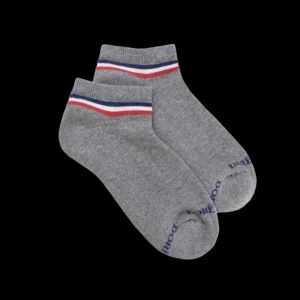 Femme Doré Doré Socquettes^Socquettes sportifs en coton éponge pour femmes - Gris Rocheux