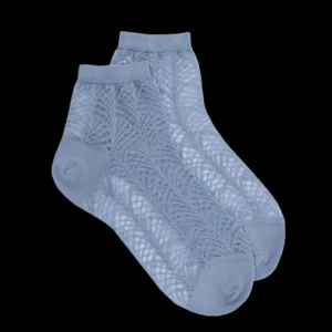 Femme Doré Doré Socquettes^Socquettes transparentes demi vantail - glacier