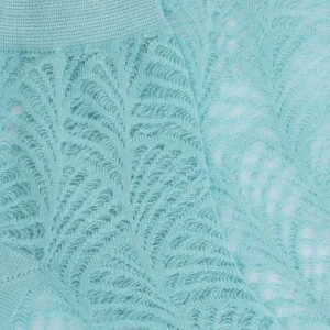 Femme Doré Doré Socquettes^Socquettes transparentes demi vantail - Turquoise