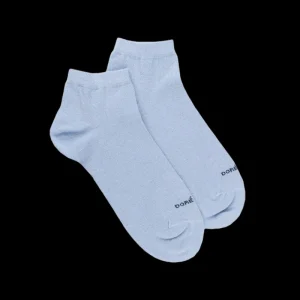 Femme Doré Doré Socquettes^Soquettes femme en coton avec effet brillant - Bleu Vague