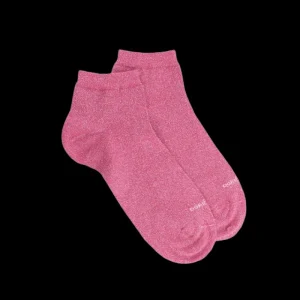 Femme Doré Doré Socquettes^Soquettes femme en coton avec effet brillant -
