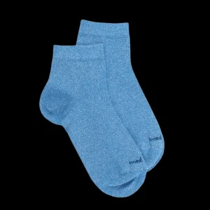 Femme Doré Doré Socquettes^Soquettes femme en coton avec effet brillant -