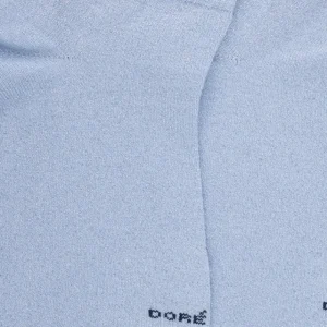 Femme Doré Doré Socquettes^Soquettes femme en coton avec effet brillant - Bleu Vague