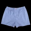 Doré Doré Caleçons & Boxer^Caleçon homme en coton à motif - Bleu armée & Écru