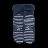 Femme Doré Doré Chaussettes^Chaussettes anti-dérapantes femme en coton - Bleu Caban