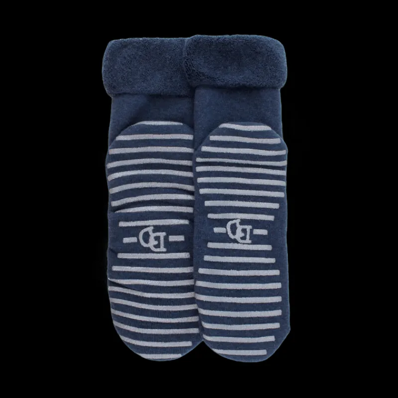 chaussettes_antidrapantes_0-11.webp Femme Doré Doré Chaussettes^Chaussettes anti-dérapantes femme en coton - Bleu Caban
