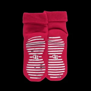 Femme Doré Doré Chaussettes^Chaussettes anti-dérapantes femme en coton - Rose Bruyère