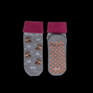 Enfant Doré Doré Chaussettes^Chaussettes anti-dérapantes fantaisie motifs chien et neige