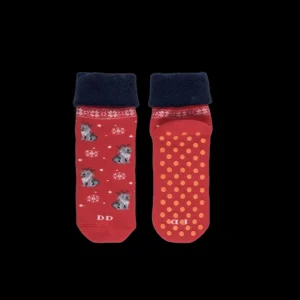 Enfant Doré Doré Chaussettes^Chaussettes anti-dérapantes fantaisie motifs chien et neige