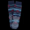 Femme Doré Doré Chaussettes^Chaussettes anti-dérapantes femme en coton à motif tapis - Bleu Caban