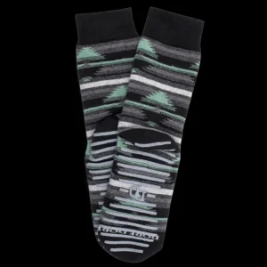 Femme Doré Doré Chaussettes^Chaussettes anti-dérapantes femme en coton à motif tapis - Noir & gris oxford