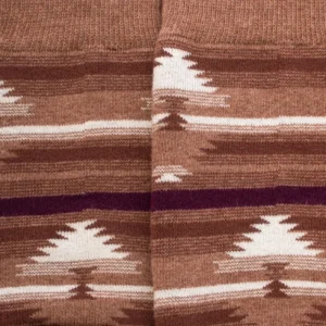 Femme Doré Doré Chaussettes^Chaussettes anti-dérapantes motif Navajo - Caille
