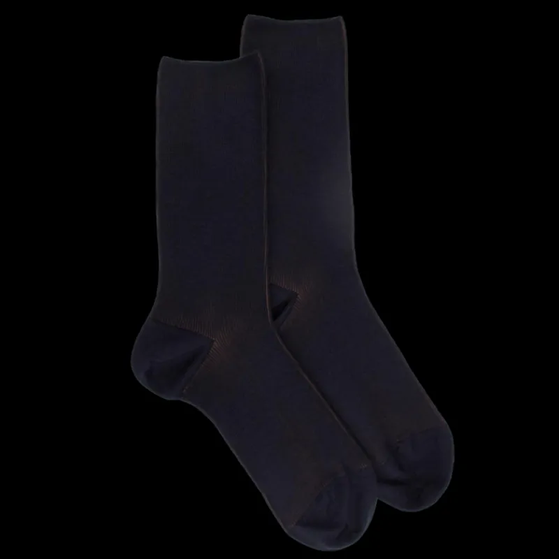 chaussettes_bicolores_en__0-1.webp Homme Doré Doré Chaussettes^Chaussettes bicolores en laine - Marine
