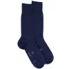 Homme Doré Doré Chaussettes^Chaussettes couleur bleu caban Dore Dore en laine mérinos et coton égyptien