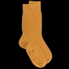 Homme Doré Doré Chaussettes^Chaussettes couleur curry en coton égyptien