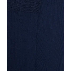 Homme Doré Doré Chaussettes^Chaussettes courtes pour hommes en TENCEL™ Lyocell et Modal à côtes unies. - Bleu