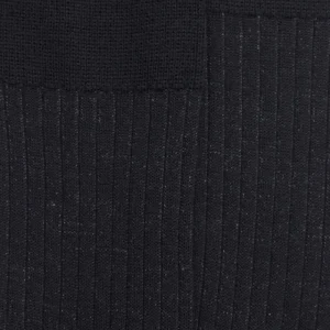 Homme Doré Doré Chaussettes^Chaussettes côtelé bicolores homme en laine et coton doux - Noir