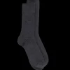 Homme Doré Doré Chaussettes^Chaussettes côtelées en laine Mérinos épaisse - Gris