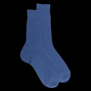 Homme Doré Doré Chaussettes^Chaussettes côtelées pour hommes en fil d'Ecosse 100% uni -