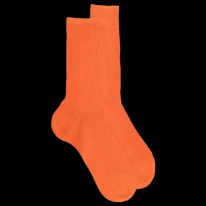Homme Doré Doré Chaussettes^Chaussettes côtelées pour hommes en fil d'Ecosse 100% uni -