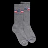 Femme Doré Doré Chaussettes^Chaussettes de sport en coton éponge pour femmes - Gris Rocheux