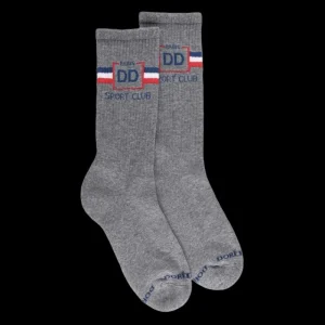 Femme Doré Doré Chaussettes^Chaussettes de sport en coton éponge pour femmes - Gris Rocheux