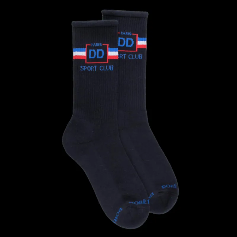 chaussettes_de_sport_en_c_0-4.webp Homme Doré Doré Chaussettes^Chaussettes de sport en coton éponge pour hommes - Bleu marine foncé