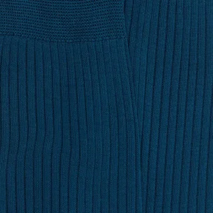 Homme Doré Doré Chaussettes^Chaussettes Dore Dore bleu naval à fines côtes