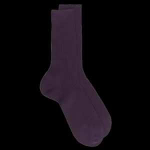 Homme Doré Doré Chaussettes^Chaussettes Dore Dore rose à fines côtes
