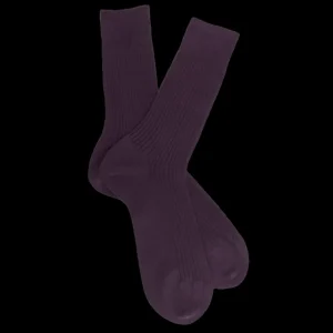 Homme Doré Doré Chaussettes^Chaussettes Dore Dore rose à fines côtes