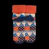 Enfant Doré Doré Chaussettes^Chaussettes en coton à motifs géométriques pour enfants - Bleu Voilier