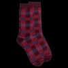 Homme Doré Doré Chaussettes^Chaussettes en coton à motifs écossais pour hommes -