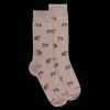 Homme Doré Doré Chaussettes^Chaussettes en coton à motifs Jaguar pour hommes - Beige Sahara