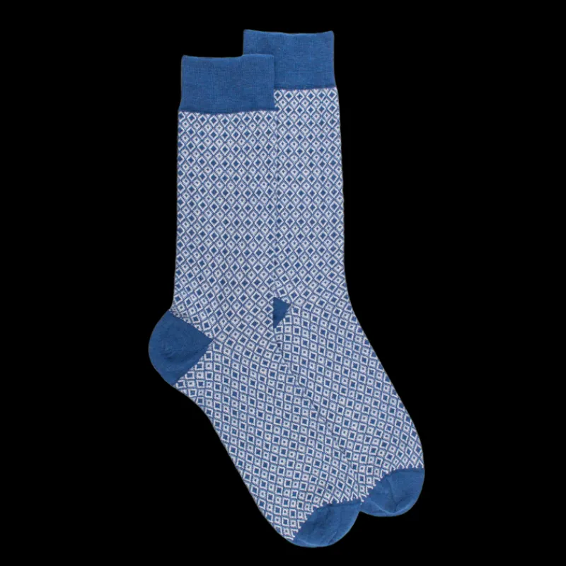 chaussettes_en_coton__mot_0-24.webp Homme Doré Doré Chaussettes^Chaussettes en coton à motifs de diamants pour hommes -