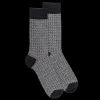 Homme Doré Doré Chaussettes^Chaussettes en coton à motifs de diamants pour hommes - Gris anthracite