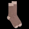 Homme Doré Doré Chaussettes^Chaussettes en coton à motifs de diamants pour hommes -