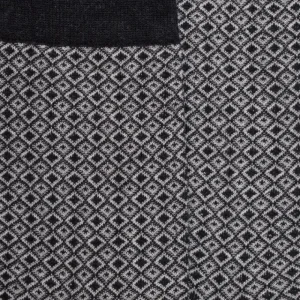 Homme Doré Doré Chaussettes^Chaussettes en coton à motifs de diamants pour hommes - Gris anthracite